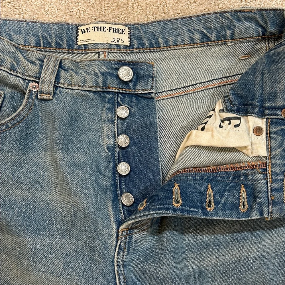 We The Free Sky Blue Wide Leg Jeans - Picture 9 of 14